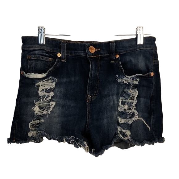 Express Distressed Jean Shorts, 6 - Picture 1 of 6